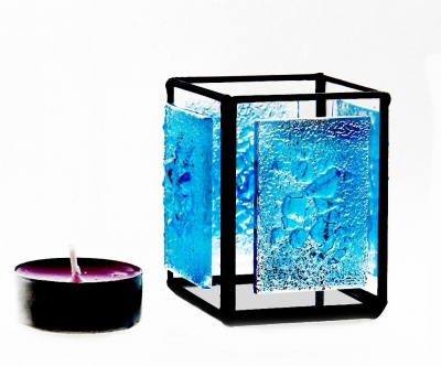 Candle holder Blue Sweets, Ref. 6831