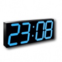Digitālais sienas pulkstenis H150 ar ciparu augstumu 150 mm zilā krāsā