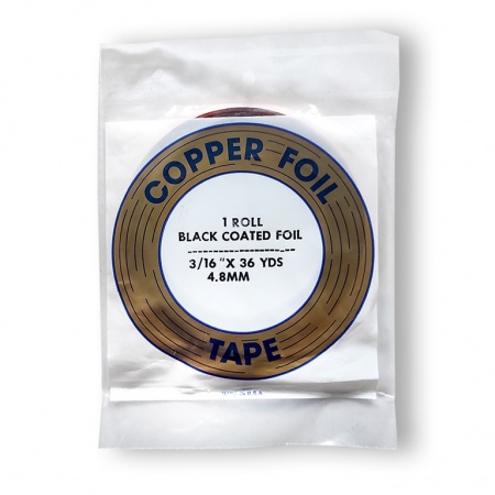 Copper foil 4.8 mm, black layer, Ref.0523
