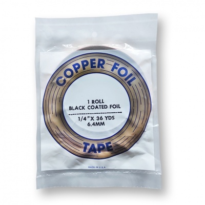 Copper foil 6.4 mm with black layer, Ref. 0526