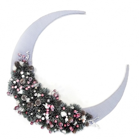 Ziemassvētku kompozīcija Mēness, D50 cm, Ref. 2336