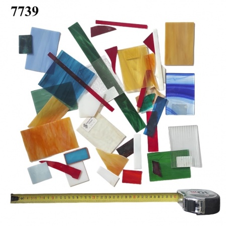 Pieces of colored glass, Ref. 7739
