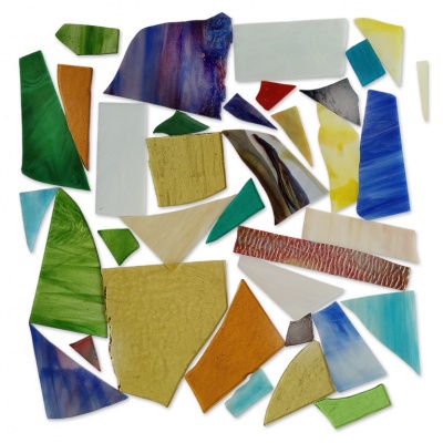 Pieces of colored glass, Ref. 7743