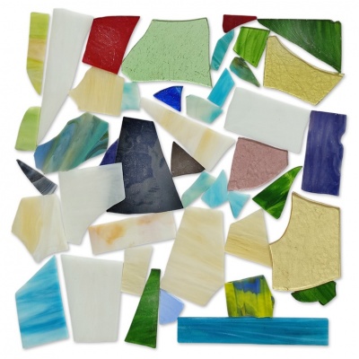 Pieces of colored glass, Ref. 7744