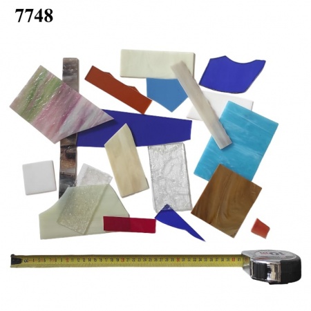 Pieces of colored glass, Ref. 7748