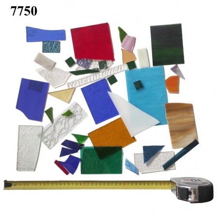 Pieces of colored glass, Ref. 7750
