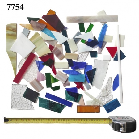 Pieces of colored glass, Ref. 7754