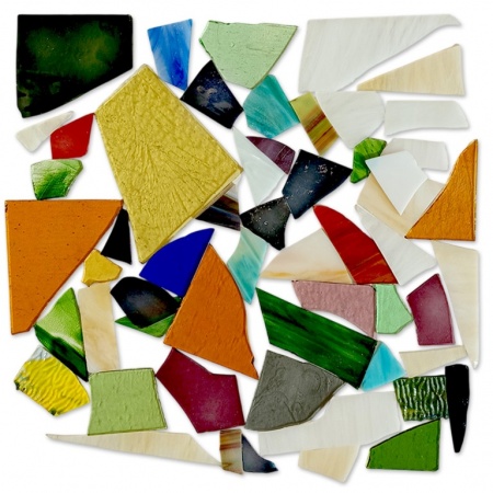 Pieces of colored glass, Ref. 7755