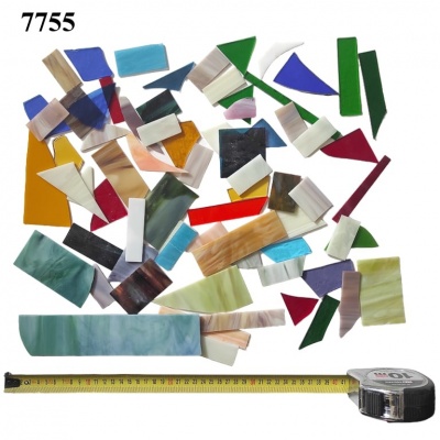 Pieces of colored glass, Ref. 7755