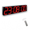 Digitālais sihronometrs ar temperatūras attelošanas funkciju. Sarkanas LED. Ref. H150CHR