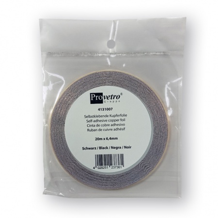 Copper foil 6.4 mm with black layer, Ref. 0534