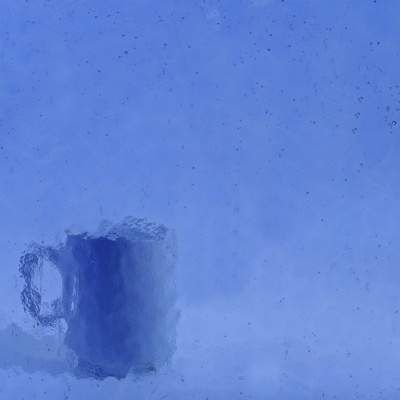 Light blue stained glass, Ref. 7012